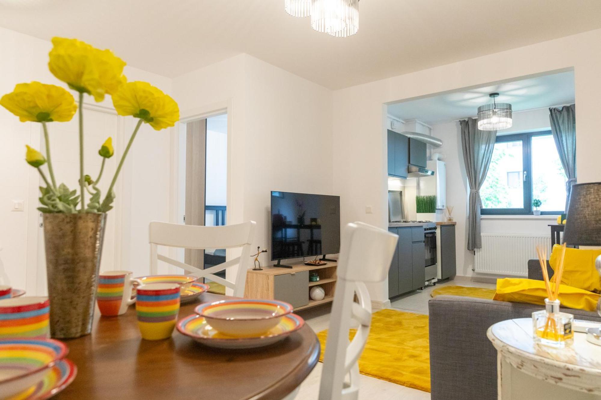 Apartament Deluxe cu 1 dormitor și vedere la grădină