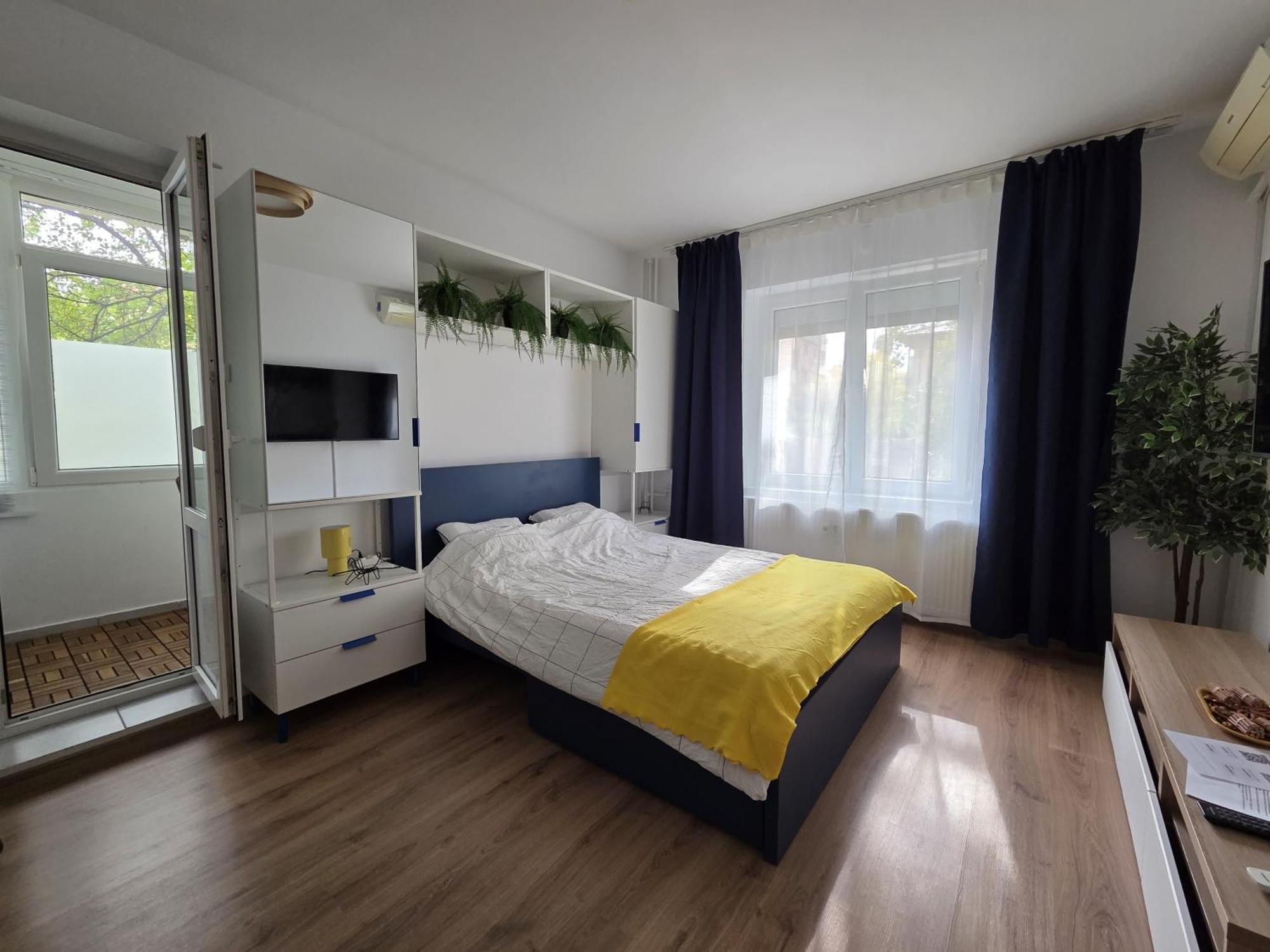 Apartament studio cu 1 pat dublu