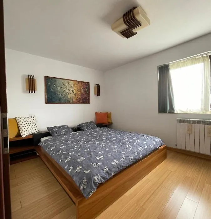 Sunny Two Room Apartment, Baneasa, Petrom City, Free Wi-Fi And Underground Parking-1