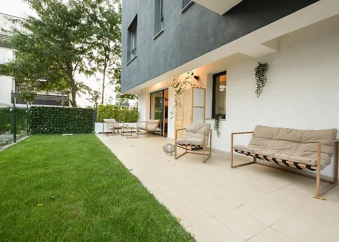 Vacation Feel - 2Br Apartment With Terrace & Private Parking In Baneasa Bucureşti