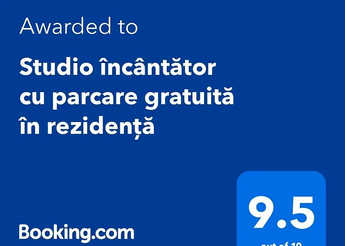 Studio încântător cu parcare gratuită în rezidență Bucureşti